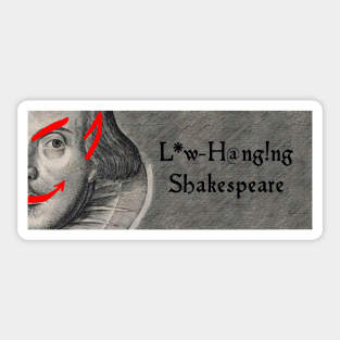 Low Hanging Shakespeare Logo Sticker